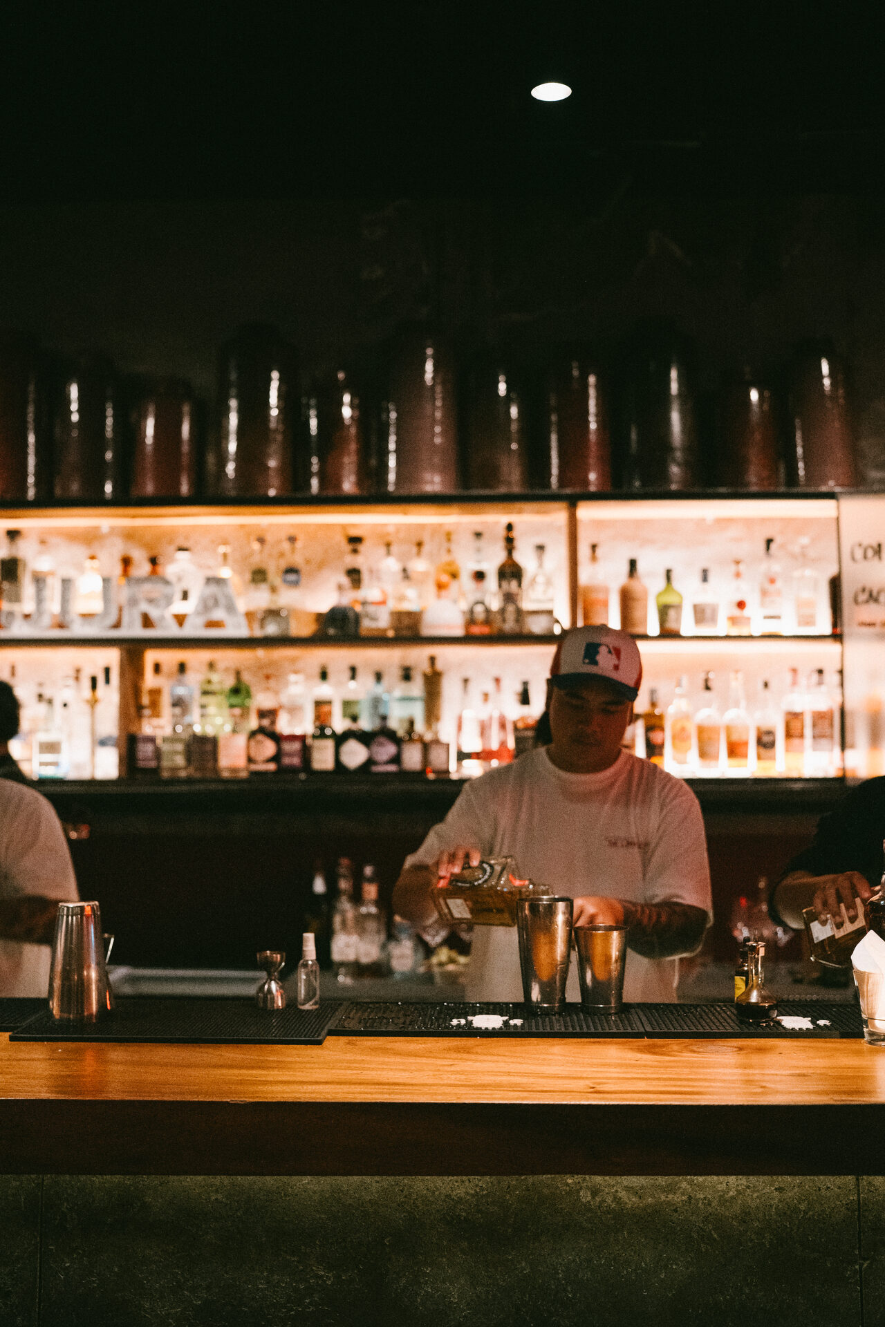 Dimas Mahendra from Moodhaus and Barboyz making his signature drink (Photo: Herradura)